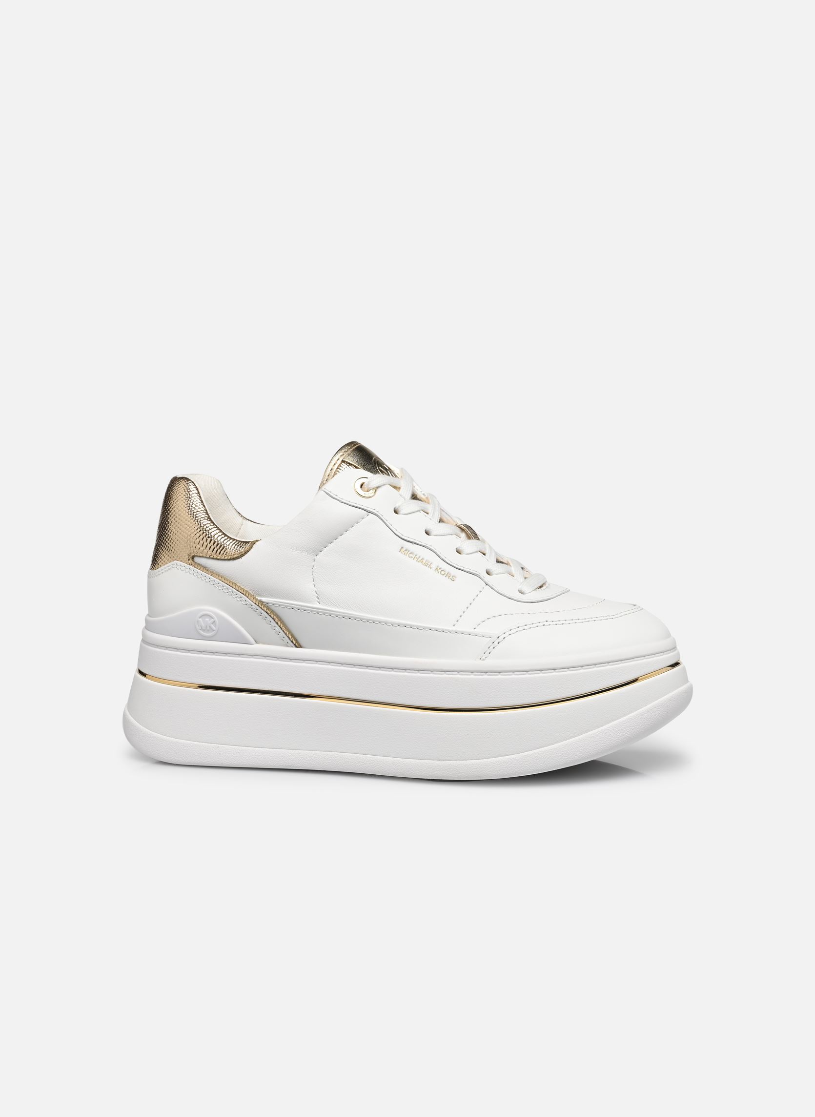 MICHAEL KORS HAYES LACE UP LEATHER SNEAKERS