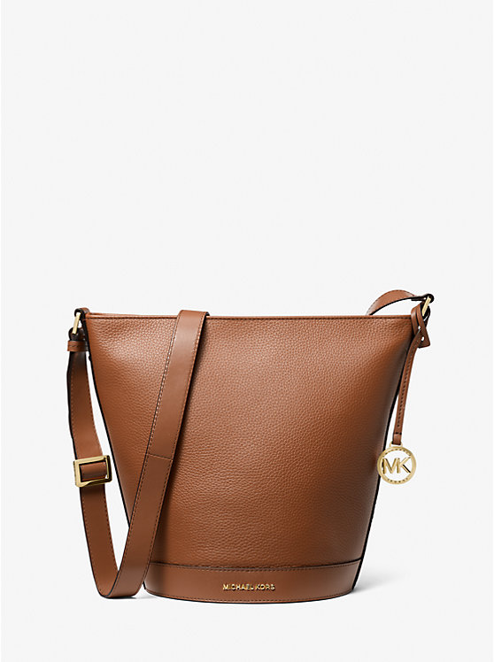 MICHAEL KORS TOWNSEND MEDIUM PEBBLED LEATHER MESSENGER ΤΣΑΝΤΑ