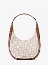 MICHAEL KORS PRESTON LARGE EMPIRE SIGNATURE LOGO CRESCENT TOP ZIP HOBO SHOULDER ΤΣΑΝΤΑ
