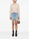 MICHAEL KORS CROPPED ZIP-UP HOODIE