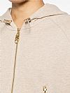 MICHAEL KORS CROPPED ZIP-UP HOODIE