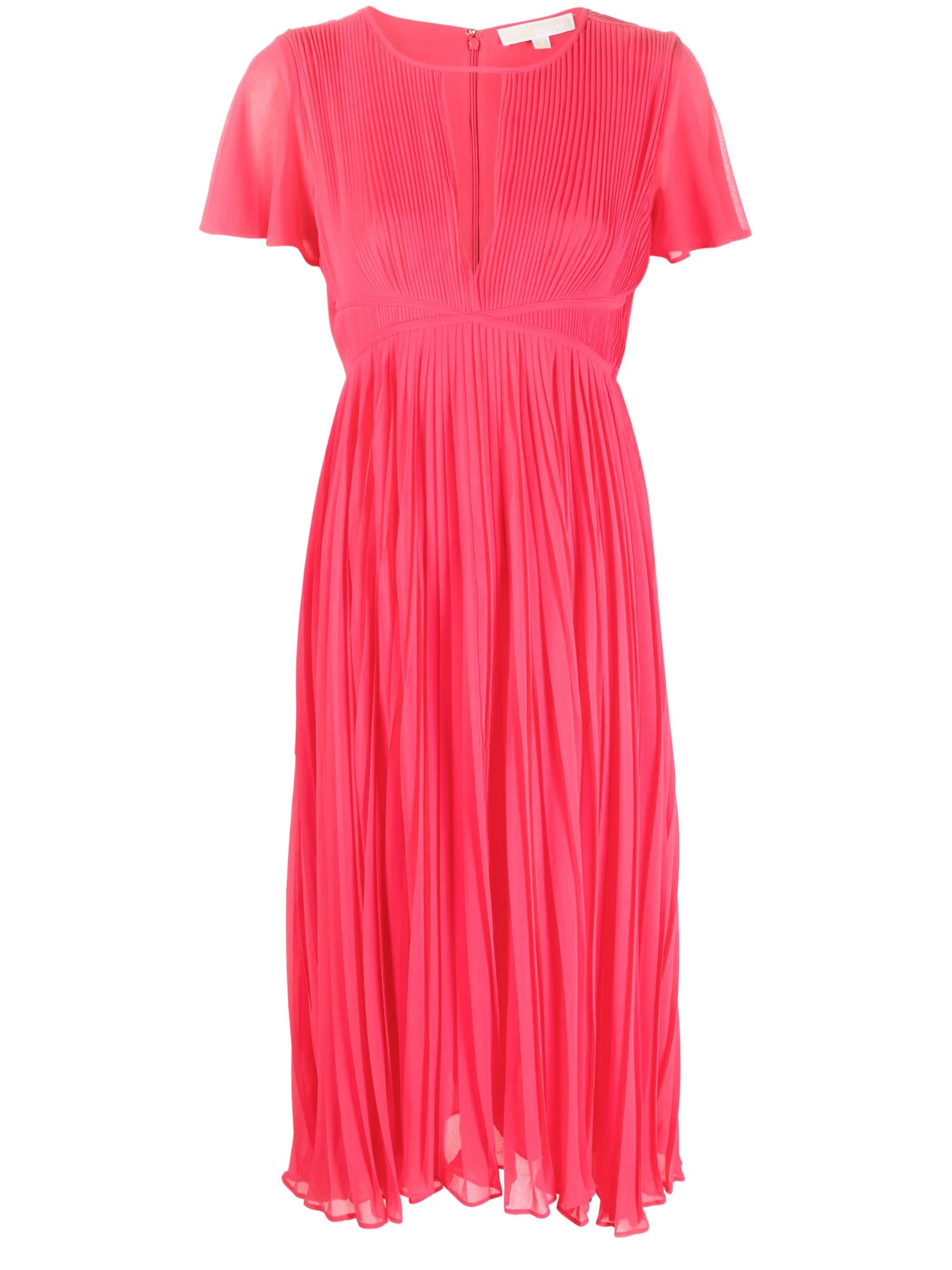 MICHAEL KORS PLEATED GEORGETTE MIDI ΦΟΡΕΜΑ