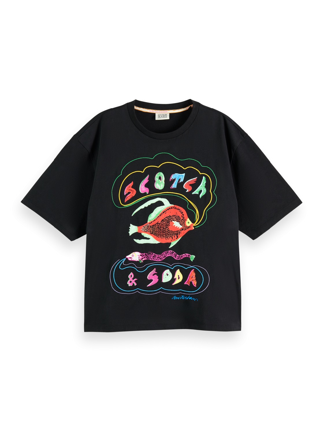 SCOTCH & SODA LOOSE FIT ARTWORK T-SHIRT