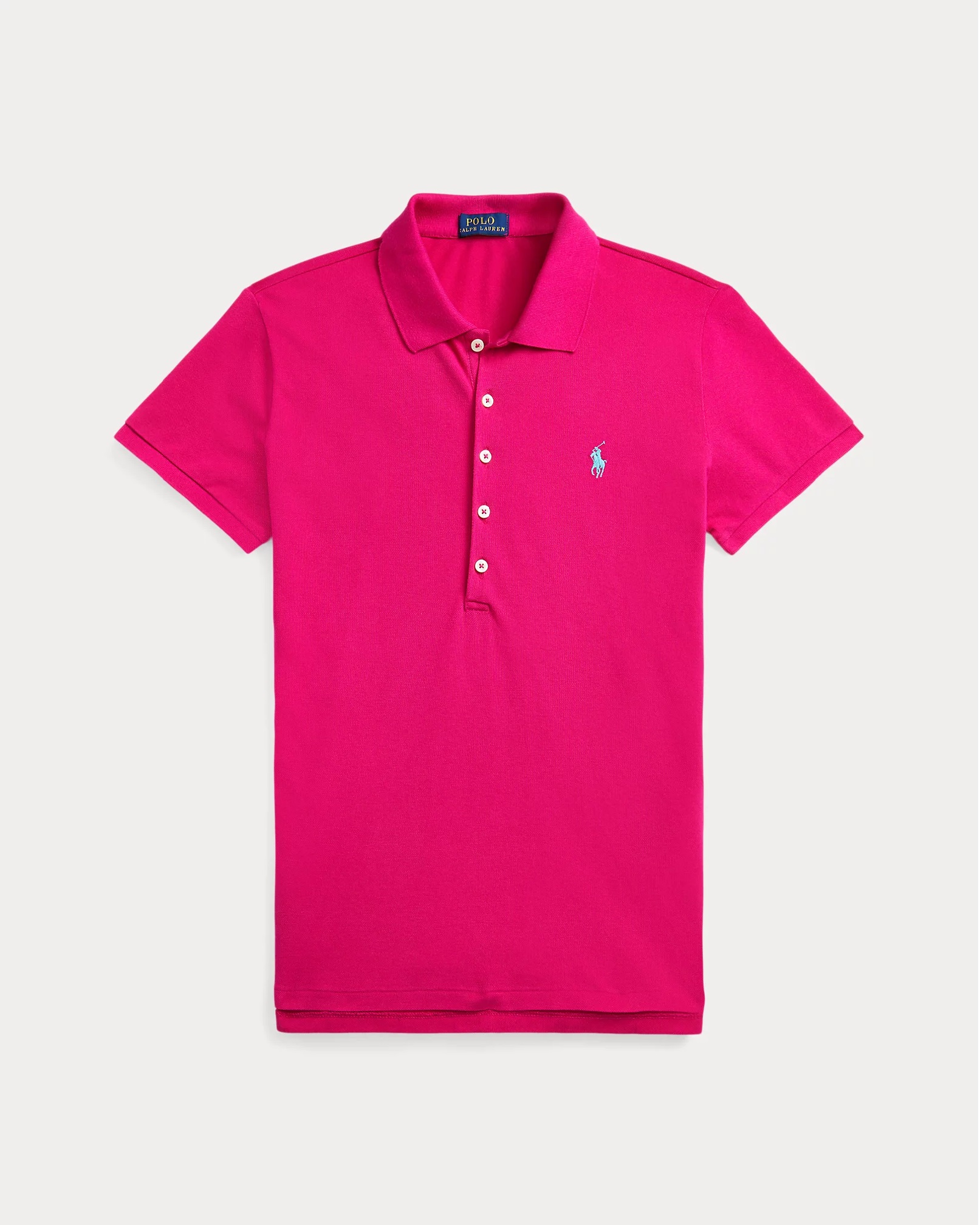 POLO RALPH LAUREN JULIE COTTON STRETCH POLO SHIRT