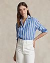 POLO RALPH LAUREN RELAXED FIT STRIPED LINEN ΠΟΥΚΑΜΙΣΟ