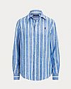 POLO RALPH LAUREN RELAXED FIT STRIPED LINEN ΠΟΥΚΑΜΙΣΟ