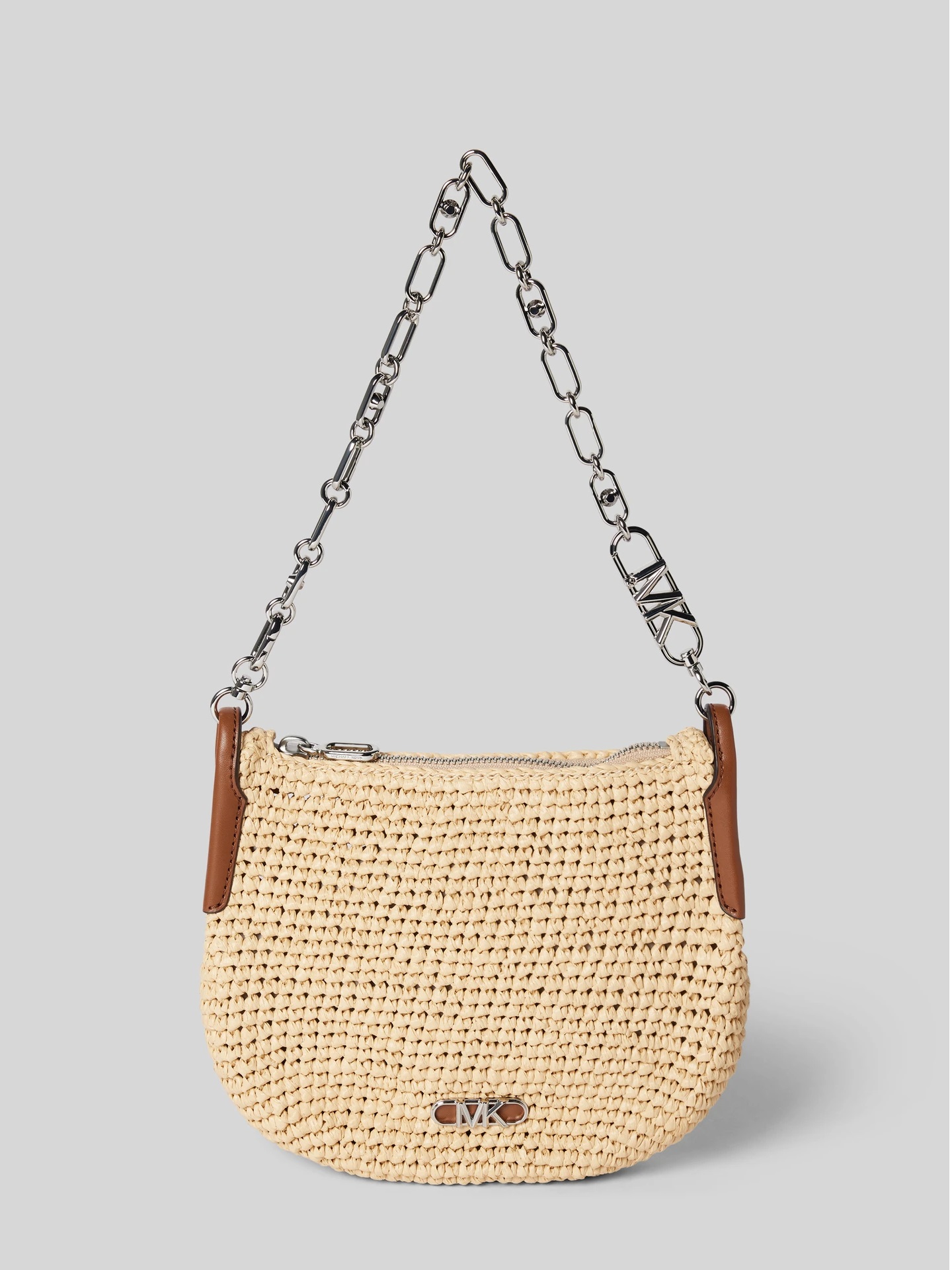 MICHAEL KORS KENDALL SMALL STRAW SHOULDER ΤΣΑΝΤΑ