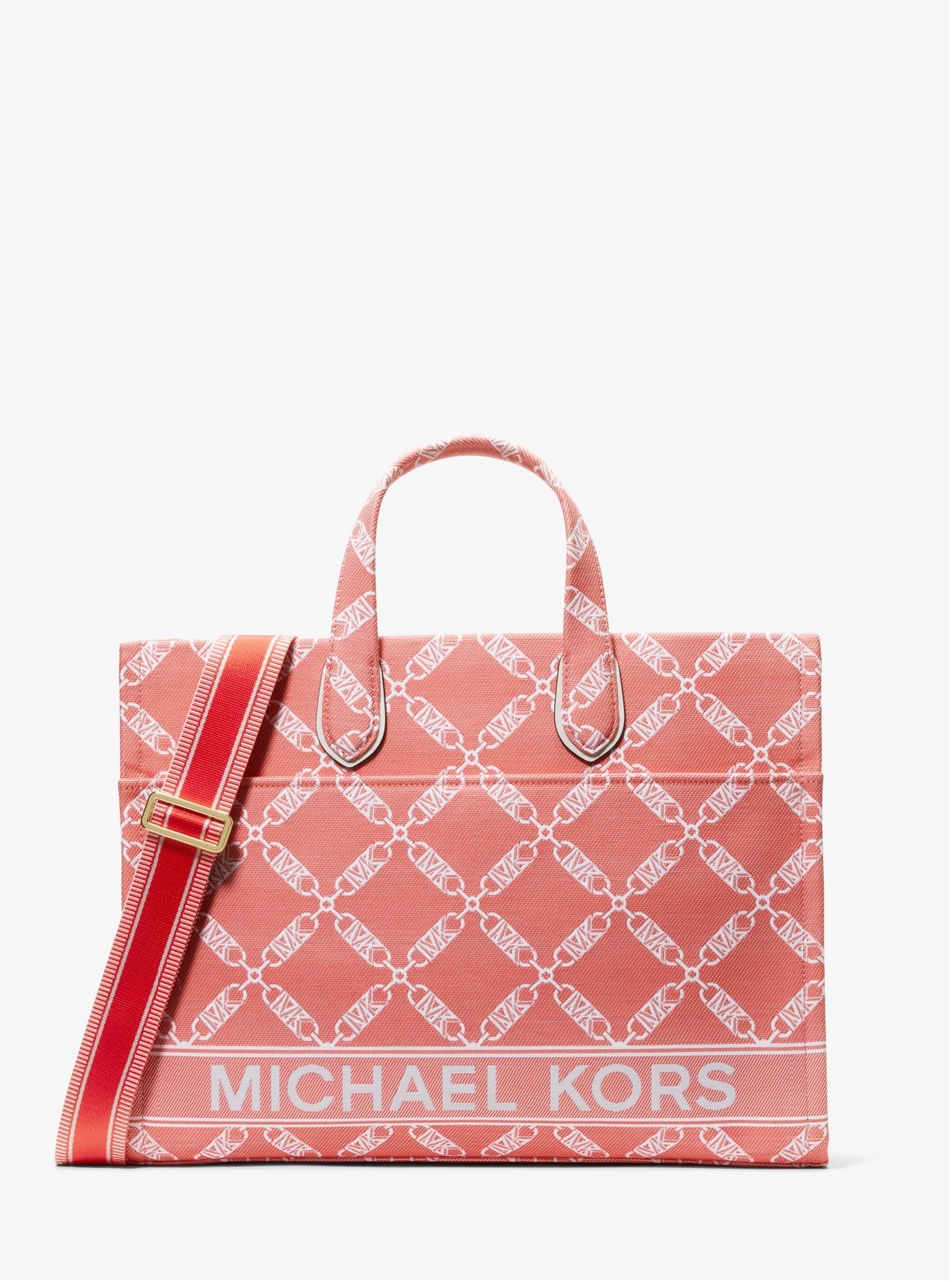 MICHAEL KORS GIGI LARGE EMPIRE LOGO JACQUARD ΤΣΑΝΤΑ