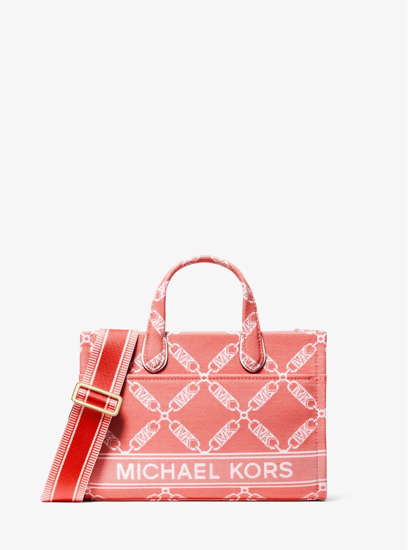 MICHAEL KORS GIGI SMALL EMPIRE LOGO JACQUARD ΤΣΑΝΤΑ