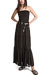 MICHAEL KORS TIERED SMOCKED GEORGETTE MAXI ΦΟΡΕΜΑ