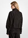 MICHAEL KORS LOGO TAPE WOVEN ANORAK JACKET