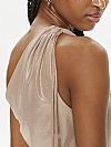 MARELLA NANDINA ONE SHOULDER LUREX ΦΟΡΕΜΑ