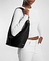 MICHAEL KORS SONNY MEDIUM PEBBLED LEATHER HOBO SHOULDER ΤΣΑΝΤΑ