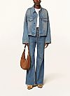 MICHAEL KORS PRESTON LARGE SUEDE CRESCENT SHOULDER ΤΣΑΝΤΑ