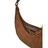 MICHAEL KORS PRESTON LARGE SUEDE CRESCENT SHOULDER ΤΣΑΝΤΑ