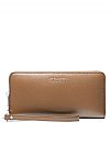 MICHAEL KORS JET SET TRAVEL LARGE PEBBLED LEATHER CONTINENTAL ΠΟΡΤΟΦΟΛΙ