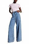 WEEKEND MAX MARA VEGA WIDE-LEG DENIM ΤΖΙΝ