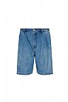 MICHAEL KORS PLEATED DENIM BERMUDA 