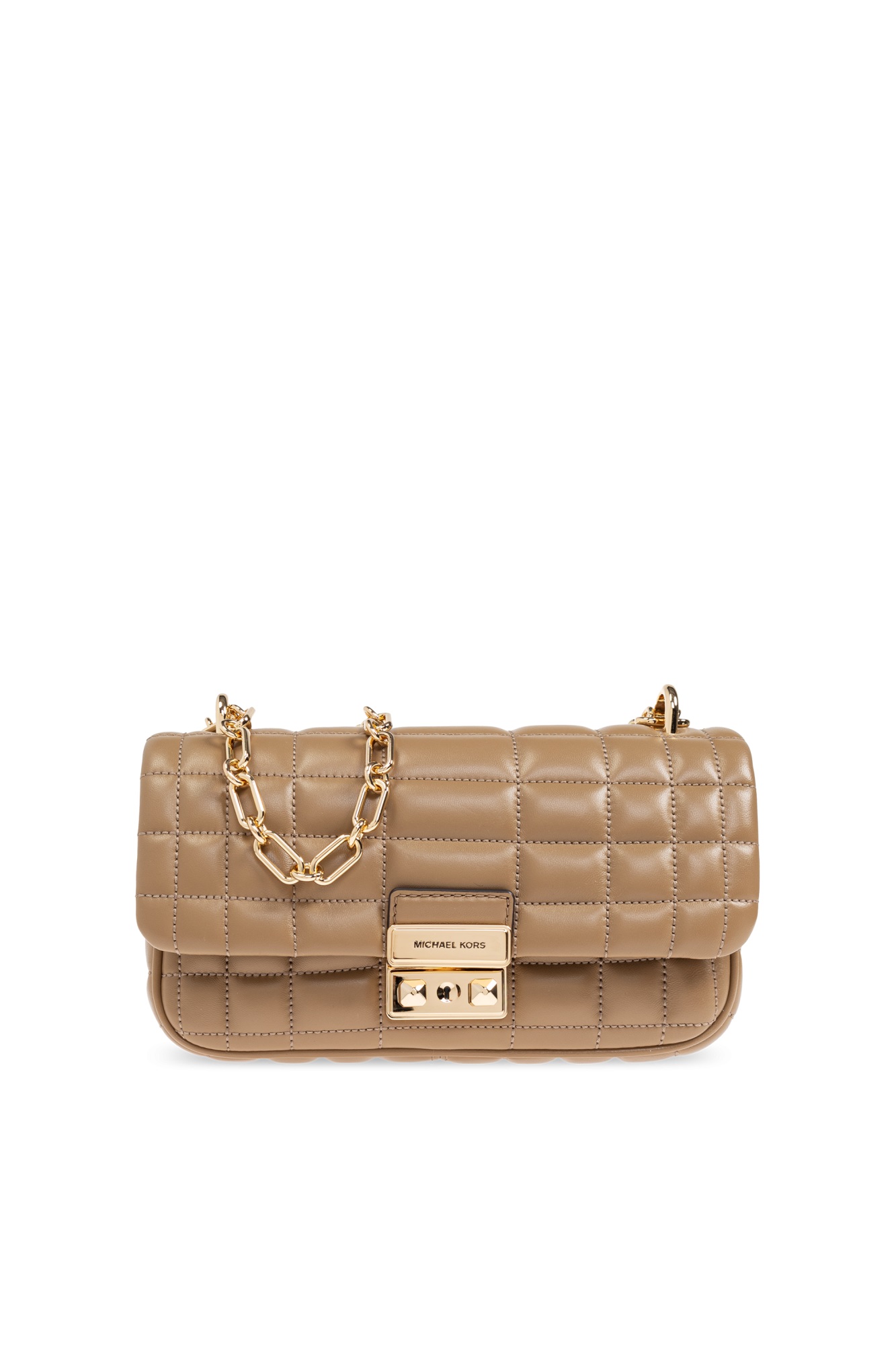 MICHAEL KORS TRIBECA LARGE QUILTED LEATHER SHOULDER ΤΣΑΝΤΑ