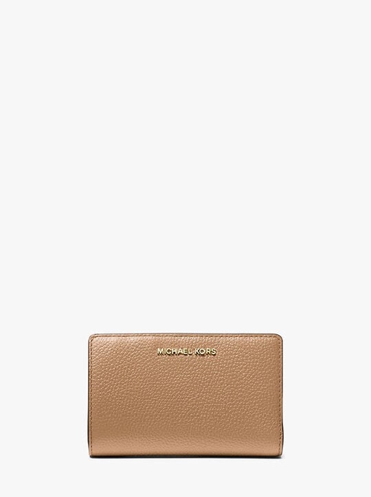 MICHAEL KORS EMPIRE MEDIUM SNAP ZIP-AROUND PEBBLED LEATHER ΠΟΡΤΟΦΟΛΙ