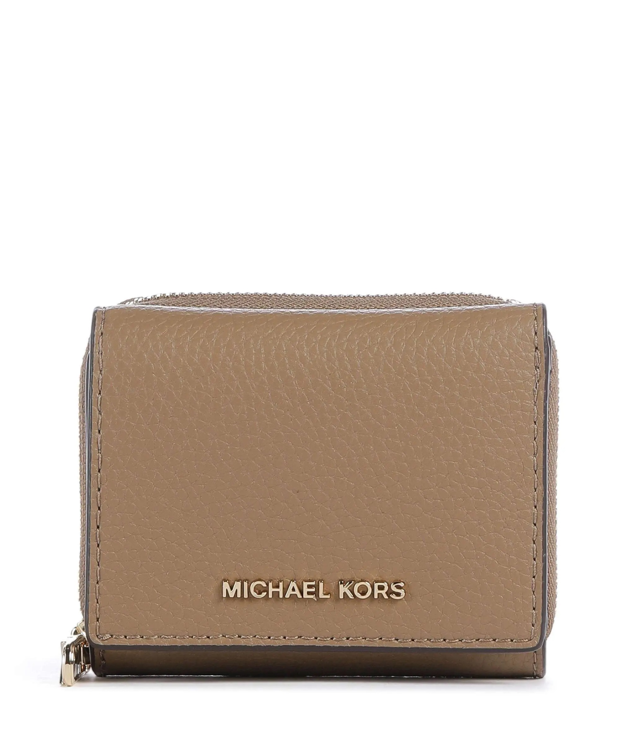 MICHAEL KORS EMPIRE SMALL TRI-FOLD ZIP AROUND PEBBLED LEATHER ΠΟΡΤΟΦΟΛΙ