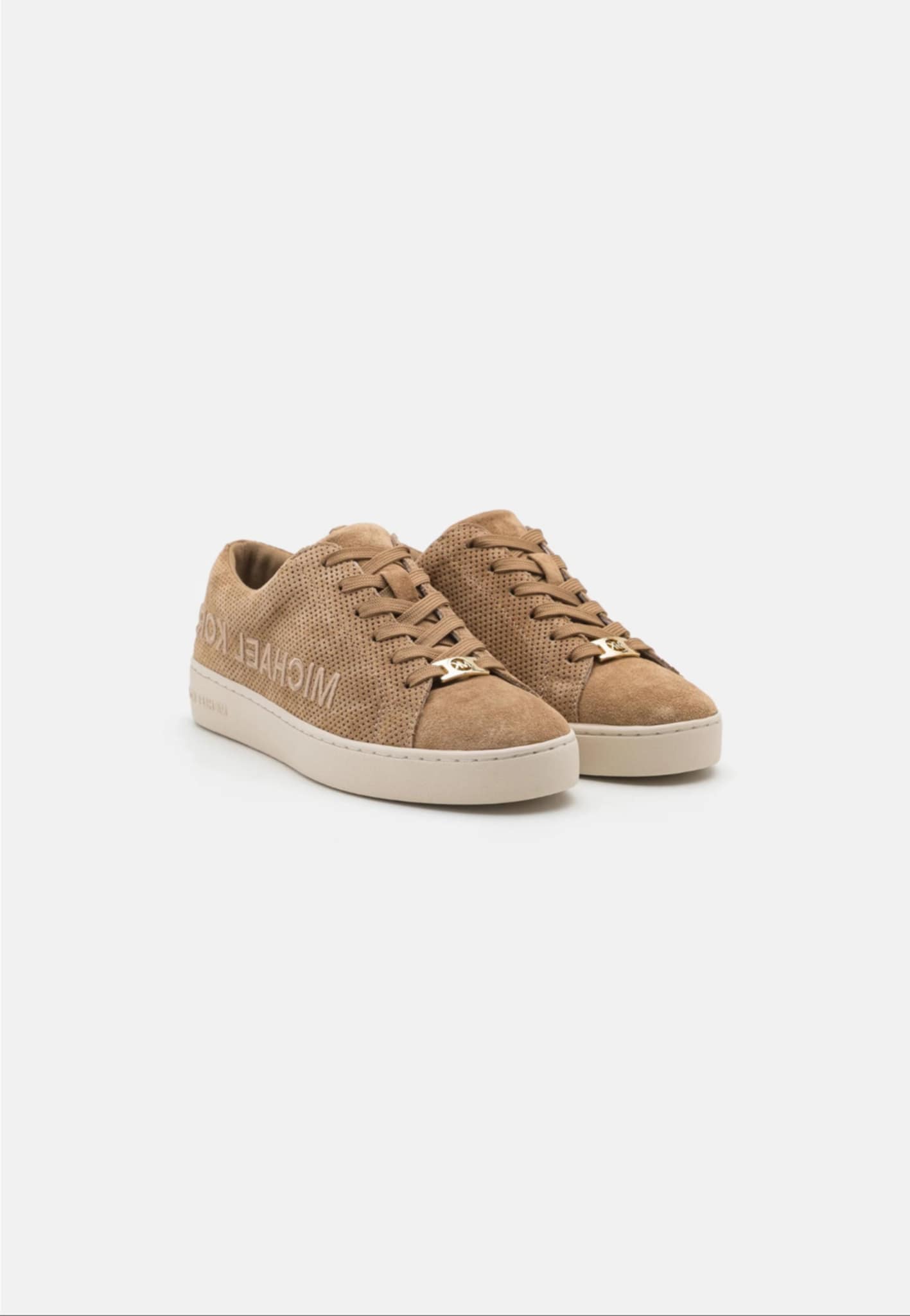 MICHAEL KORS KEATON SOFTY SUEDE LEATHER SNEAKERS
