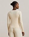 LAUREN RALPH LAUREN CABLE-KNIT COTTON ZAKETA