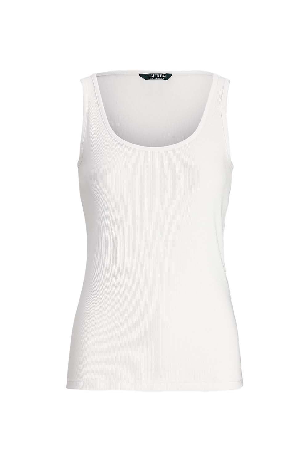 LAUREN RALPH LAUREN COTTON-BLEND TANK ΤΟΠ