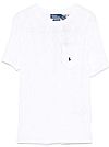 POLO RALPH LAUREN CABLE-KNIT COTTON SHORT-SLEEVE ΠΛΕΚΤΟ