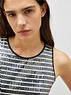 MARELLA SLIM-FIT SEQUIN VEST TOP