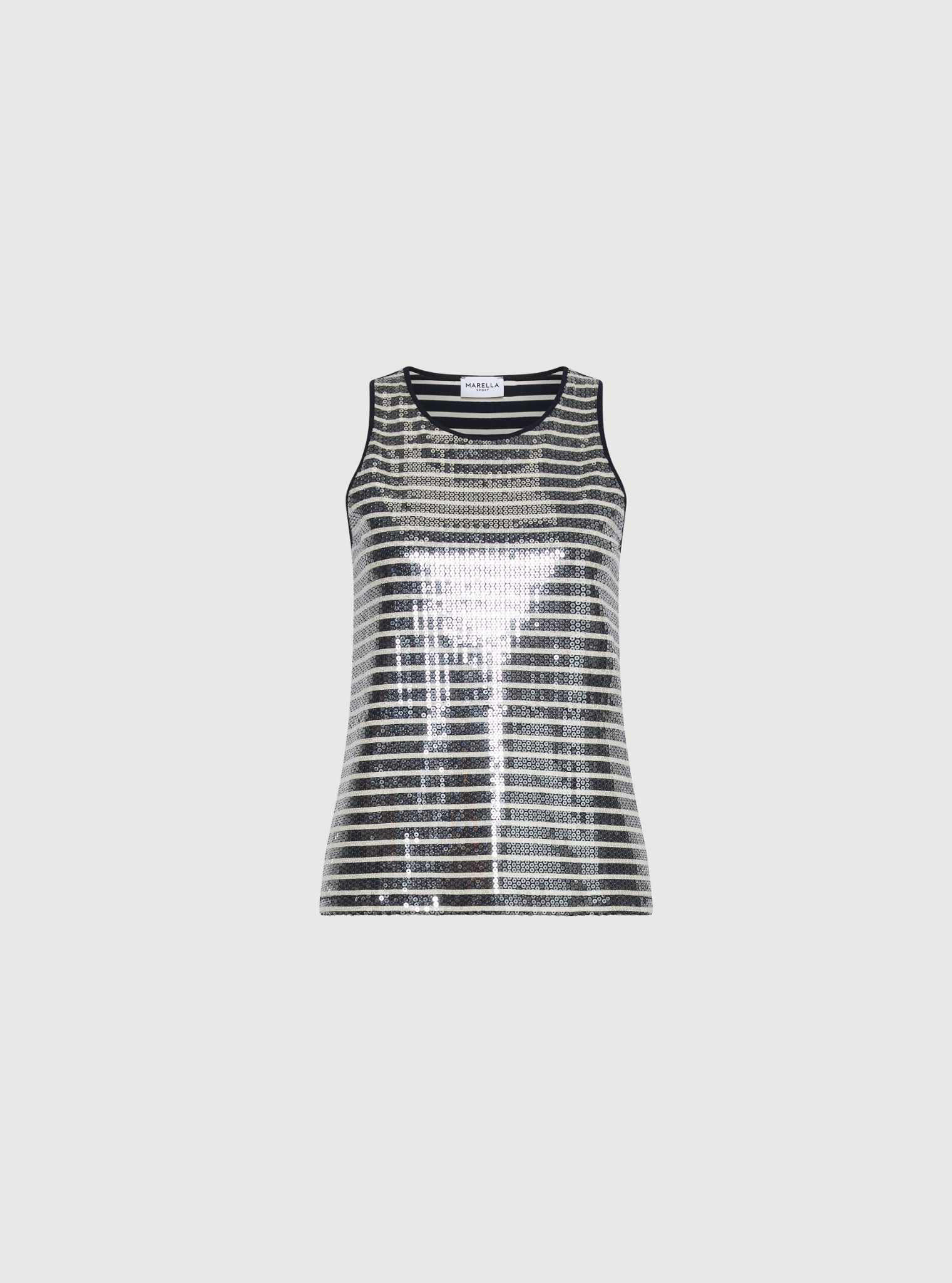 MARELLA SLIM-FIT SEQUIN VEST TOP