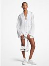 MICHAEL KORS RAMIE COLLARED TUNIC TOP