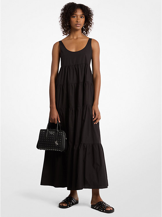 MICHAEL KORS STRETCH COTTON TIERED ΦΟΡΕΜΑ