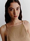 MARELLA SFINGE CRINKLE FABRIC TOP