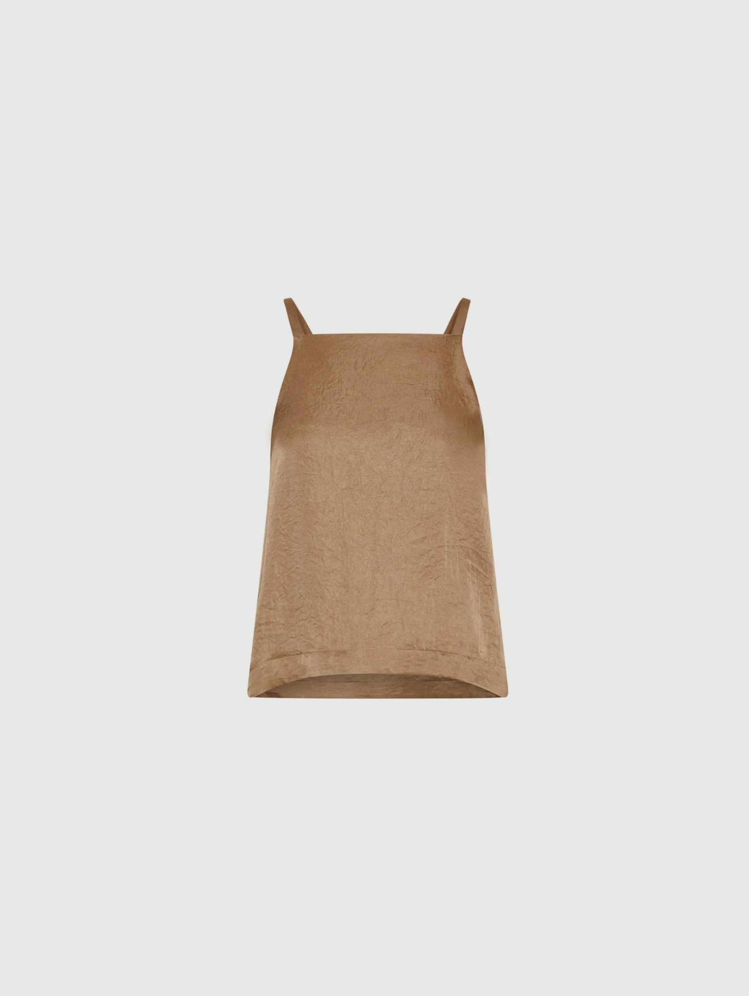 MARELLA SFINGE CRINKLE FABRIC TOP