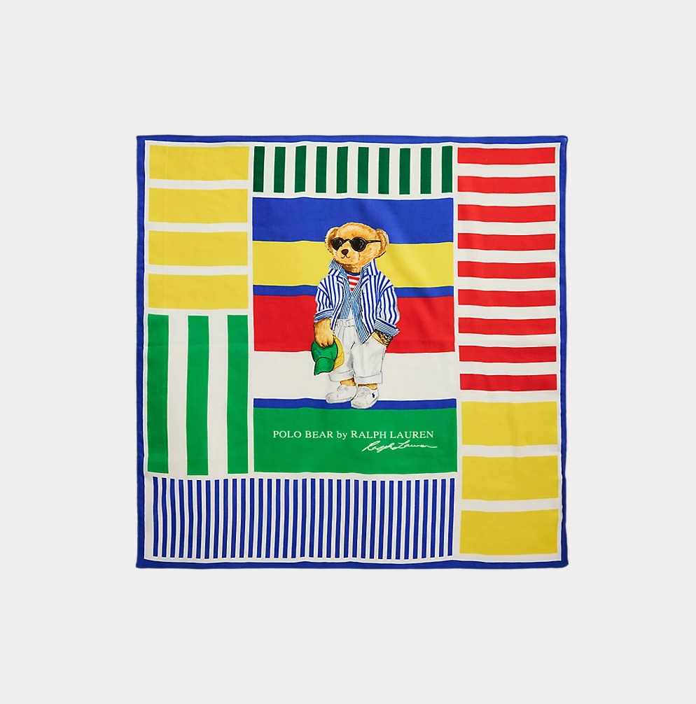 POLO RALPH LAUREN POLO BEAR STRIPED SQUARE ΜΑΝΤΗΛΙ