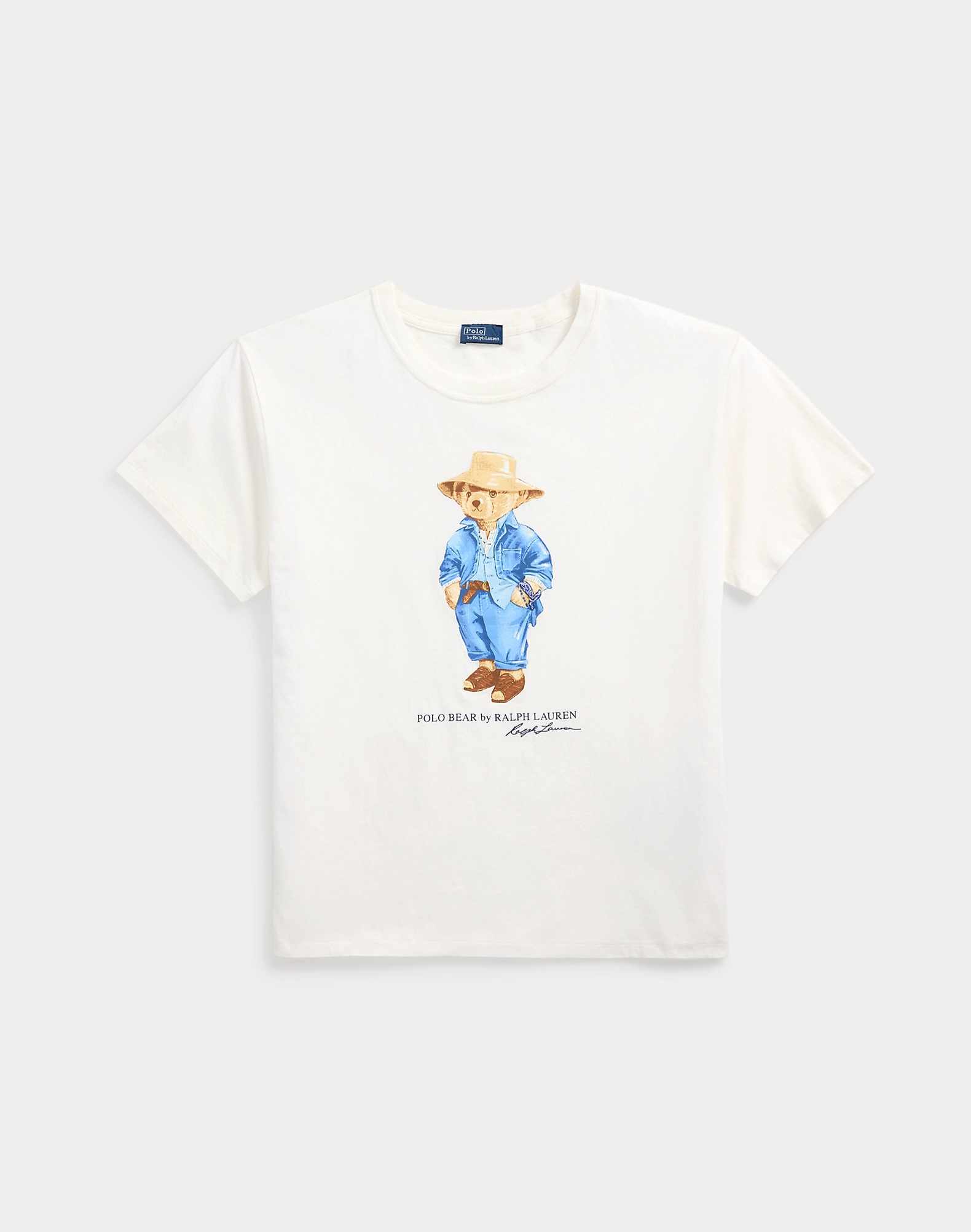POLO RALPH LAUREN POLO BEAR COTTON JERSEY T-SHIRT
