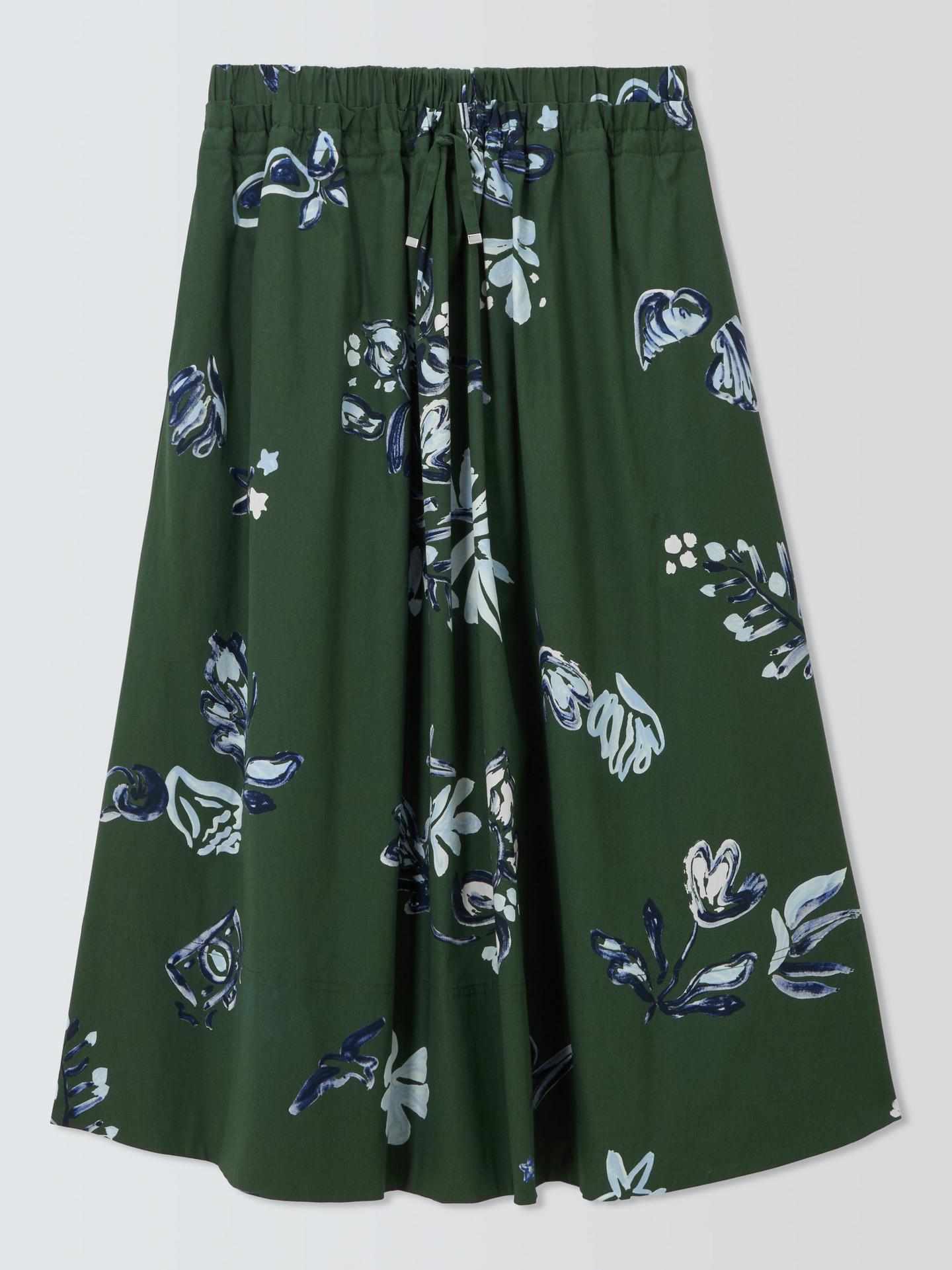 MARELLA ZAMBIA FLORAL PRINT COTTON MIDI ΦΟΥΣΤΑ
