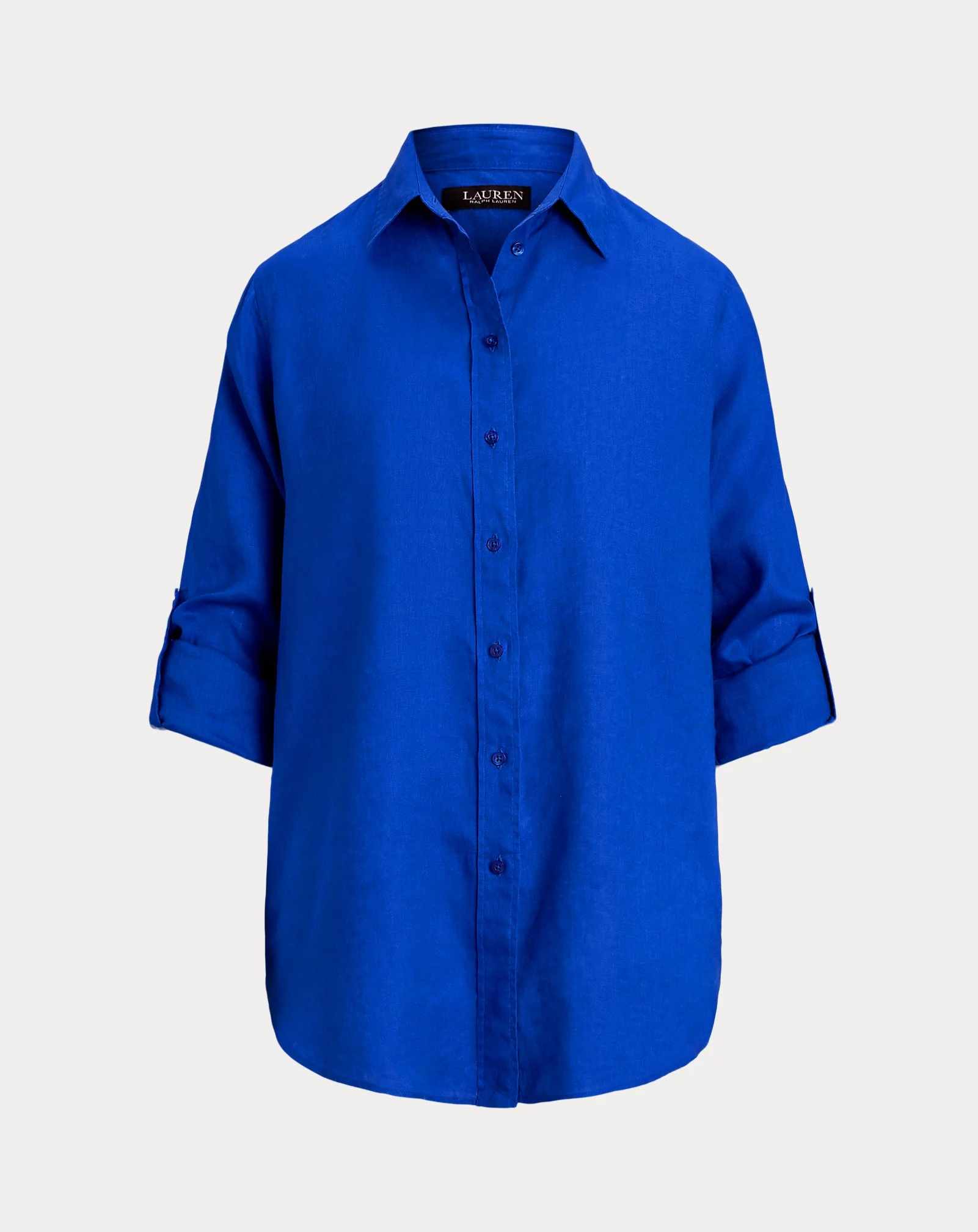 LAUREN RALPH LAUREN RELAXED FIT LINEN ΠΟΥΚΑΜΙΣΟ