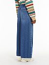WEEKEND MAX MARA LISOTTE WIDE WITH LOGO DENIM JEANS 