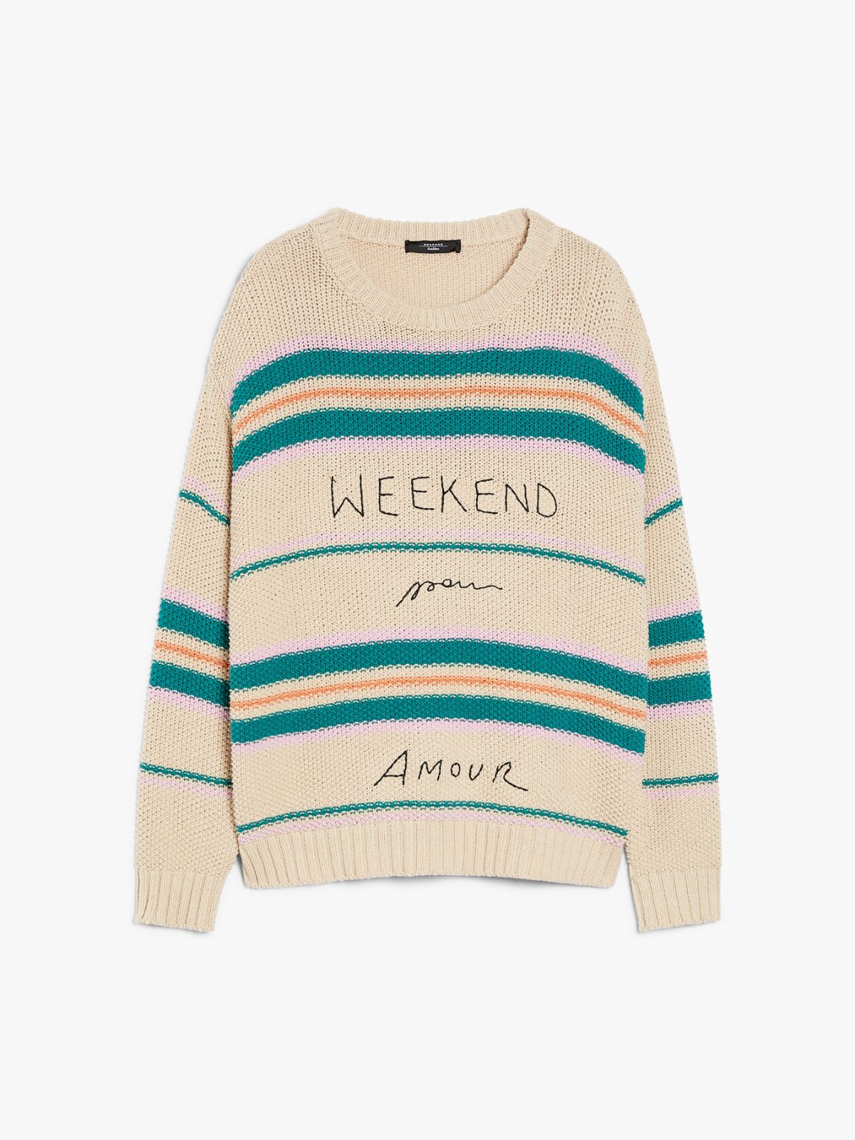 WEEKEND MAX MARA ANGUS COTTON YARN WITH EMBROIDERY ΠΛΕΚΤΟ