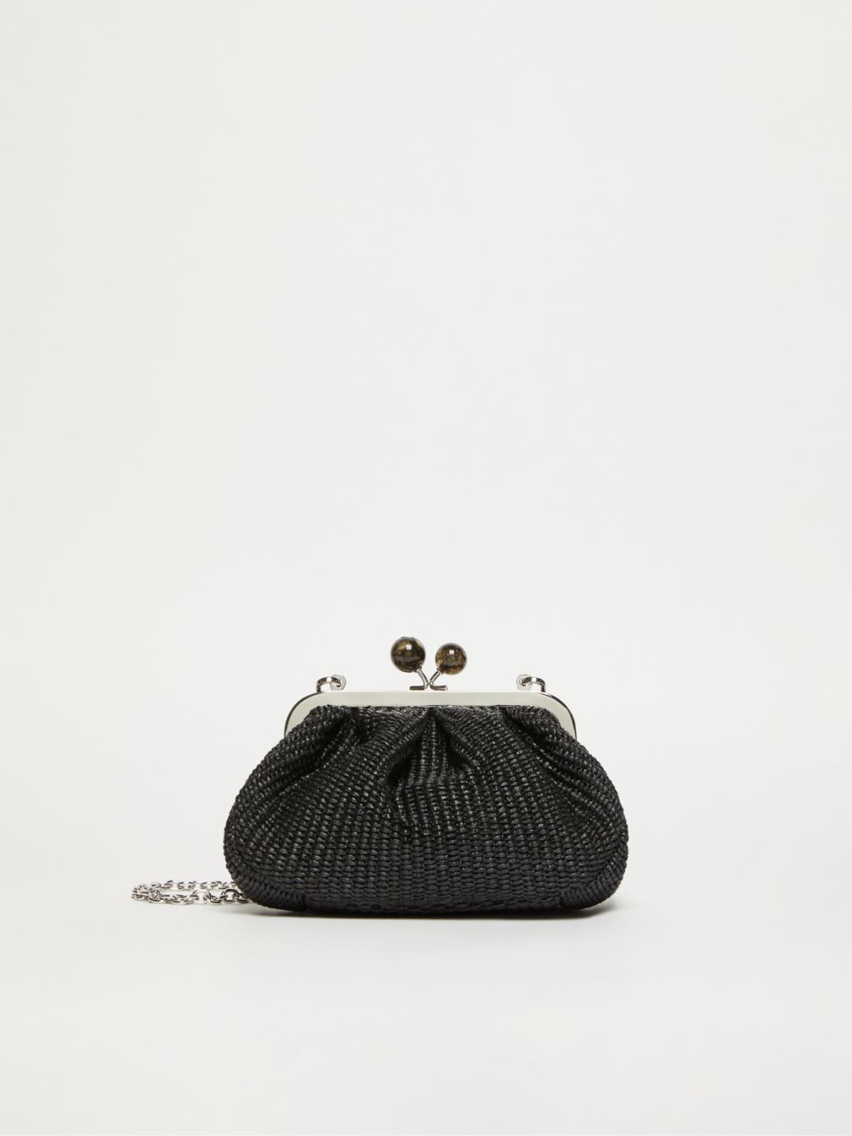 WEEKEND MAX MARA PALMAS SMALL RAFFIA-LOOK PASTICCINO ΤΣΑΝΤΑ