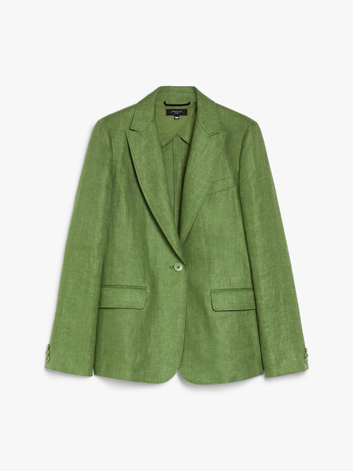 WEEKEND MAX MARA NALUT WASHED LINEN BLAZER