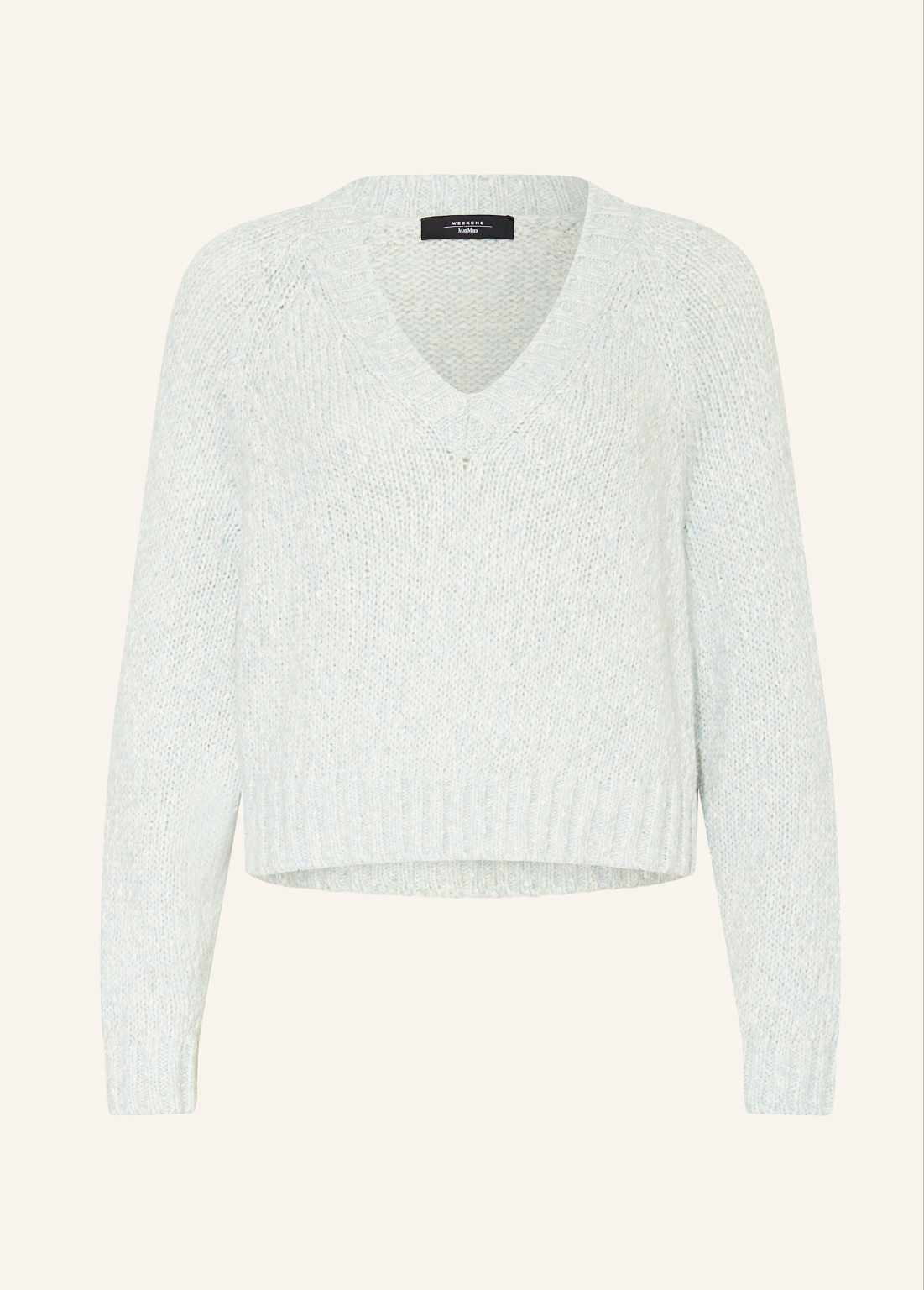 WEEKEND MAX MARA ALOA COTTON AND ALPACA YARN CROPPED ΠΛΕΚΤΟ