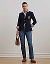LAUREN RALPH LAUREN BULLION JACQUARD BLAZER