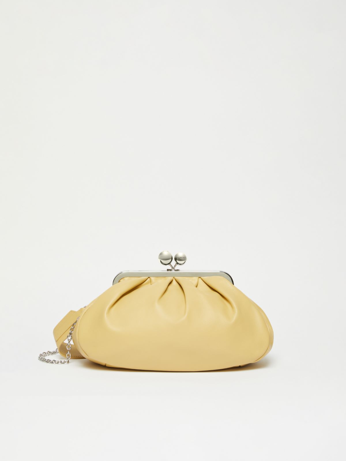 WEEKEND MAX MARA CUBICO MEDIUM NAPPA LEATHER PASTICCINO LEATHER ΤΣΑΝΤΑ