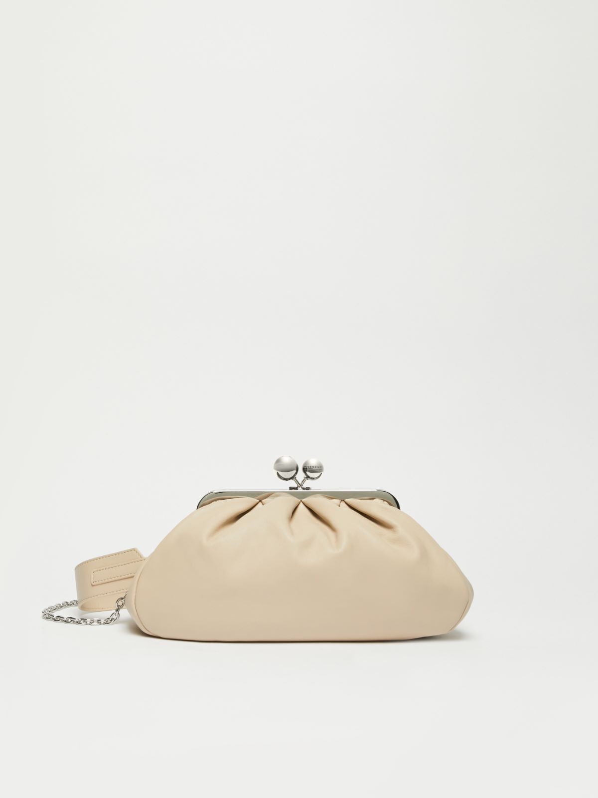 WEEKEND MAX MARA CUBICO MEDIUM NAPPA LEATHER PASTICCINO LEATHER ΤΣΑΝΤΑ