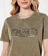 MICHAEL KORS EPMIRE STUDDED WASHED T-SHIRT