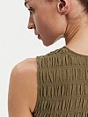 MICHAEL KORS SMOCKED GEORGETTE TANK ΦΟΡΕΜΑ