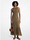 MICHAEL KORS SMOCKED GEORGETTE TANK ΦΟΡΕΜΑ